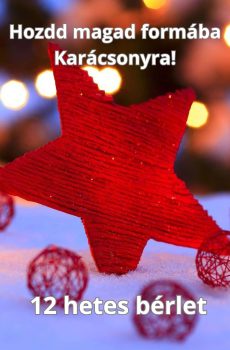 Hozdd magad formába a karácsonyi fotózásra! 12 hetes bérlet